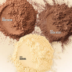 Applying Black Radiance powder with brush for lasting makeup and oil control