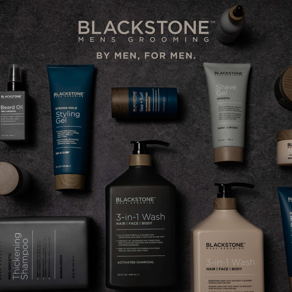 Blackstone activated charcoal granules representing deep-pore purification benefit
