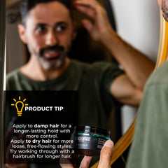 Blackwood For Men on bathroom vanity suggesting daily grooming routine benefit