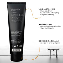 Blackwood For Men gel texture close-up demonstrating smooth, non-sticky finish for styling
