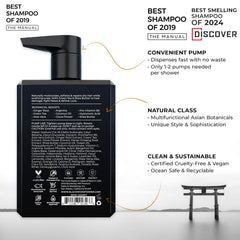 Blackwood For Men label close-up highlighting ingredients list