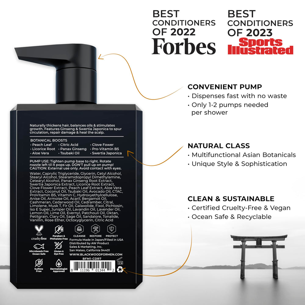 Blackwood For Men creamy conditioner texture closeup showing smooth application benefits