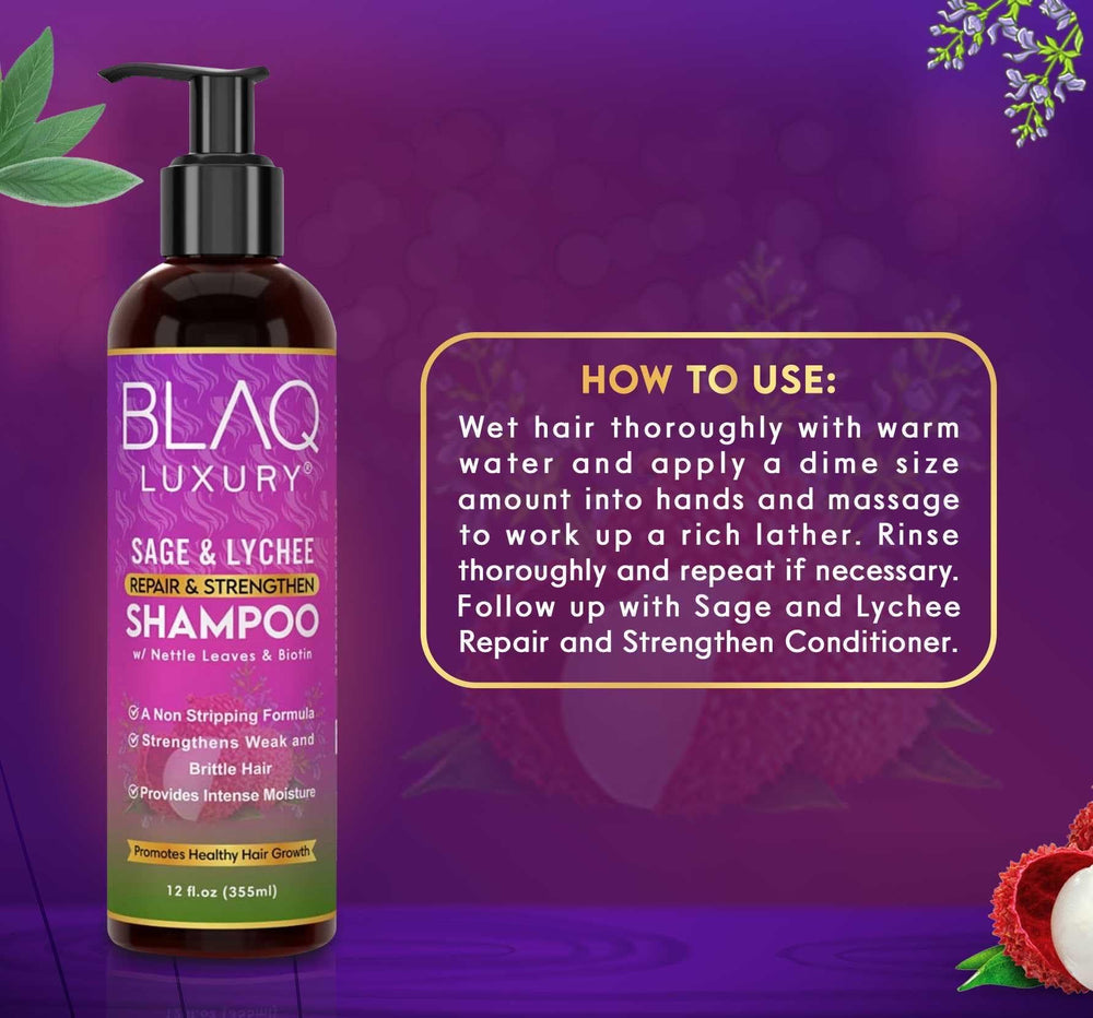 blaq luxury 12 fl oz bottle beside everyday items to show true size and portability