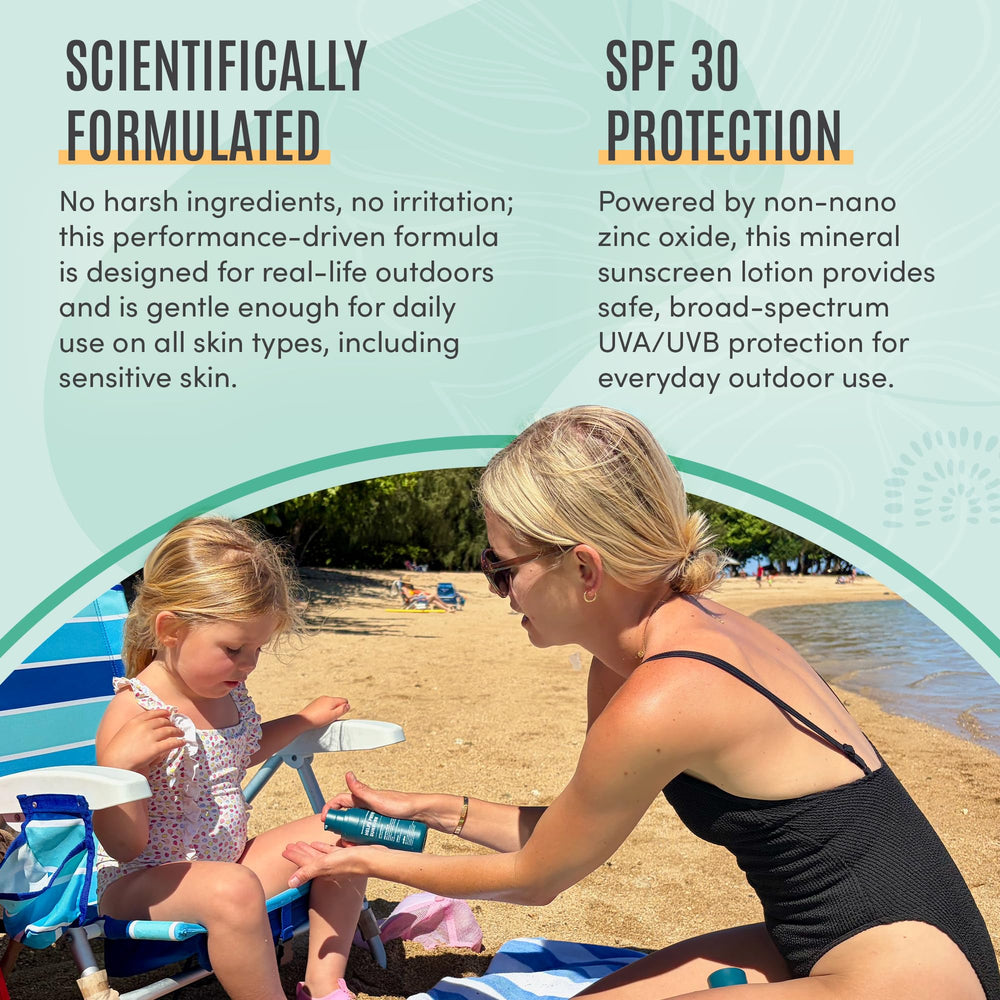 BLDG ACTIVE applying sunscreen on arm demonstrating smooth coverage