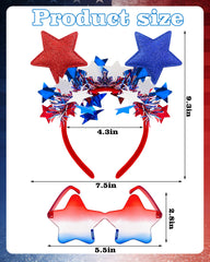 BleSky sunglasses lens detail showing red-white-blue gradient effect