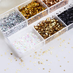 BLGTGH close-up of holographic stars showing reflective detail for crisp sparkle