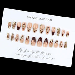 BLGTGH nails applied on hand in lifestyle shot showing instant polished look