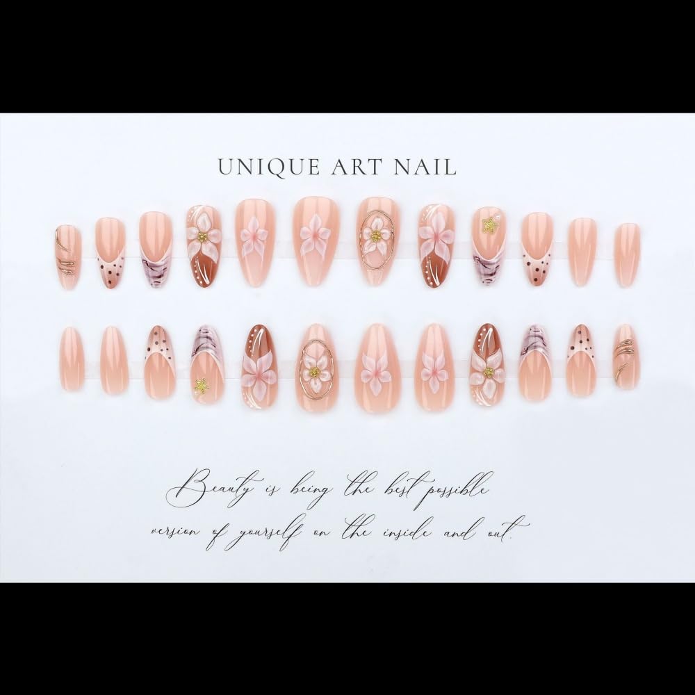 BLGTGH side view of medium almond nail shape, demonstrates elegant profile