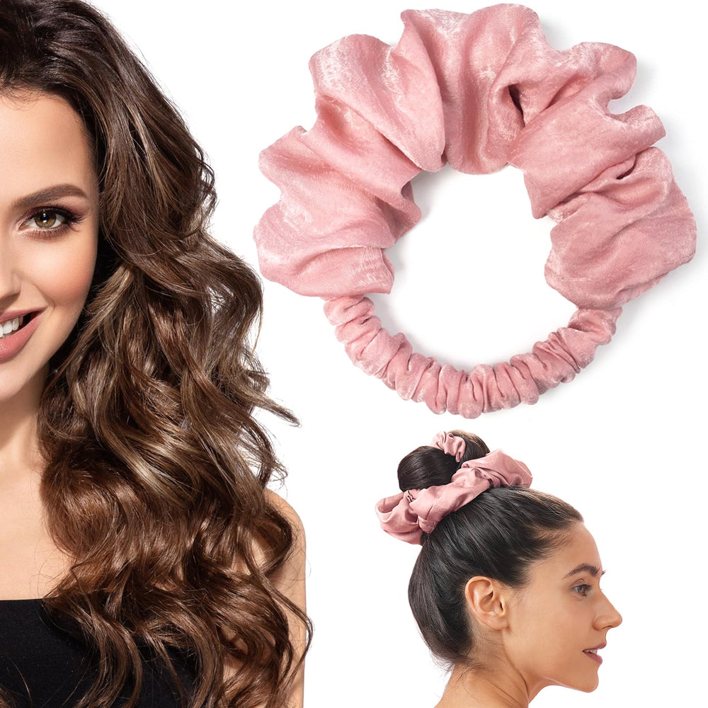 BLINKEEN scrunchie front view showing soft band and color for gentle styling