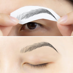 Bliss and Beyond before and after brows showing fuller natural look