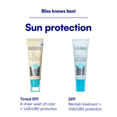 bliss sunscreen under makeup showing seamless layering without pilling benefit