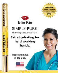 Bliss Kiss used on nails after gel removal to support recovery