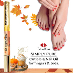 Bliss Kiss application on cuticle illustrating targeted nail conditioning