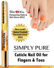 Bliss Kiss before and after nails illustrating improved smoothness