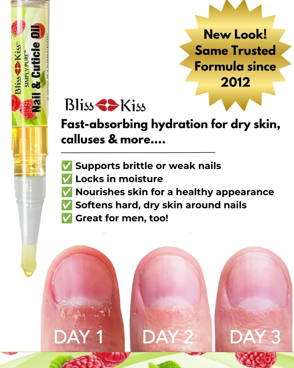 Bliss Kiss brush tip close-up enabling precise, mess-free application