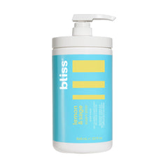 Bliss bottle front view showing Lemon & Sage label and large 32 oz size benefit