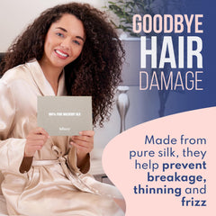 BLISSY on curly-haired model demonstrating preserved curl definition overnight
