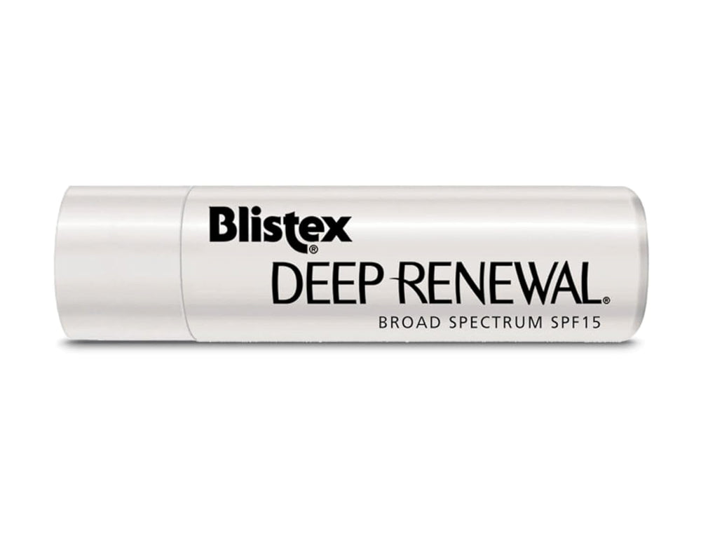 Blistex close-up of balm texture highlighting smooth non-greasy finish