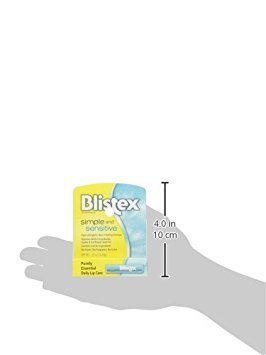 blistex lip care in use on lips outdoors showing quick absorption and non-greasy comfort