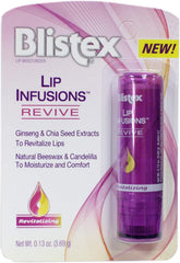 Blistex lip infusions revive texture close-up highlighting smooth balm and quick absorption benefit