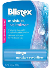 Blistex Moisture Revitalizer front packaging showing tube and benefits