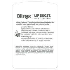 Blistex texture close-up of balm surface highlighting smooth coconut oil finish