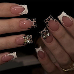 Bloazife front packaging showing full 24-piece press-on nail set for easy styling