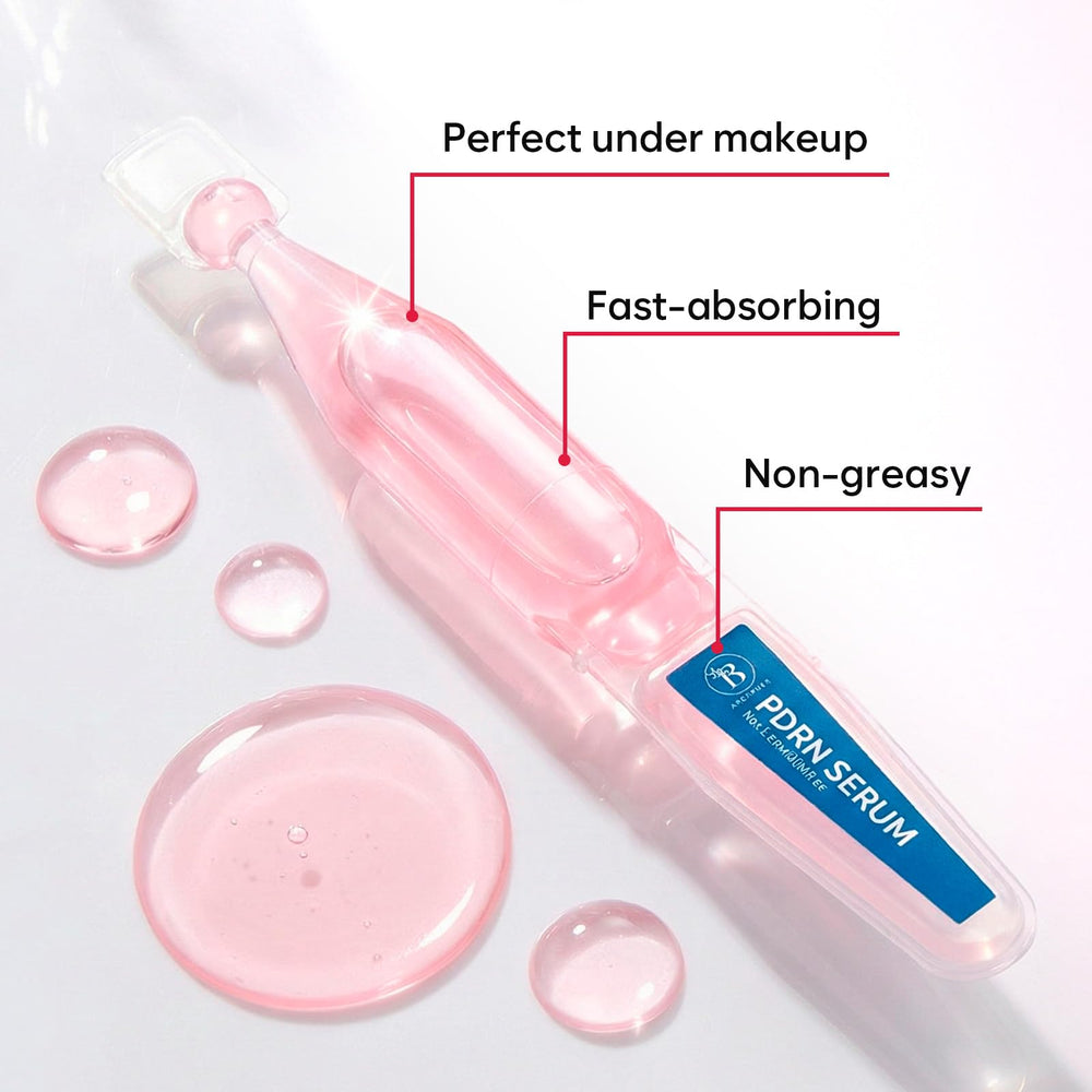 BLOOMORA ampoule held in hand conveying compact dosing and travel convenience