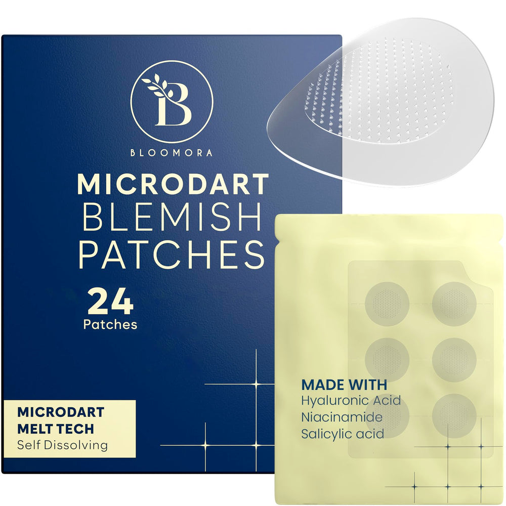 BLOOMORA front packaging showing box and 24 patches, clear branding and count