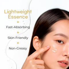 BLOOMORA remaining essence on hand illustrating easy absorption
