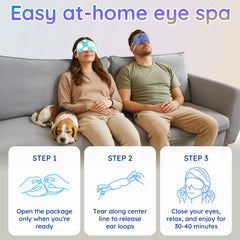 BLOOMORA mask worn by model demonstrating relaxed fit and calming warmth