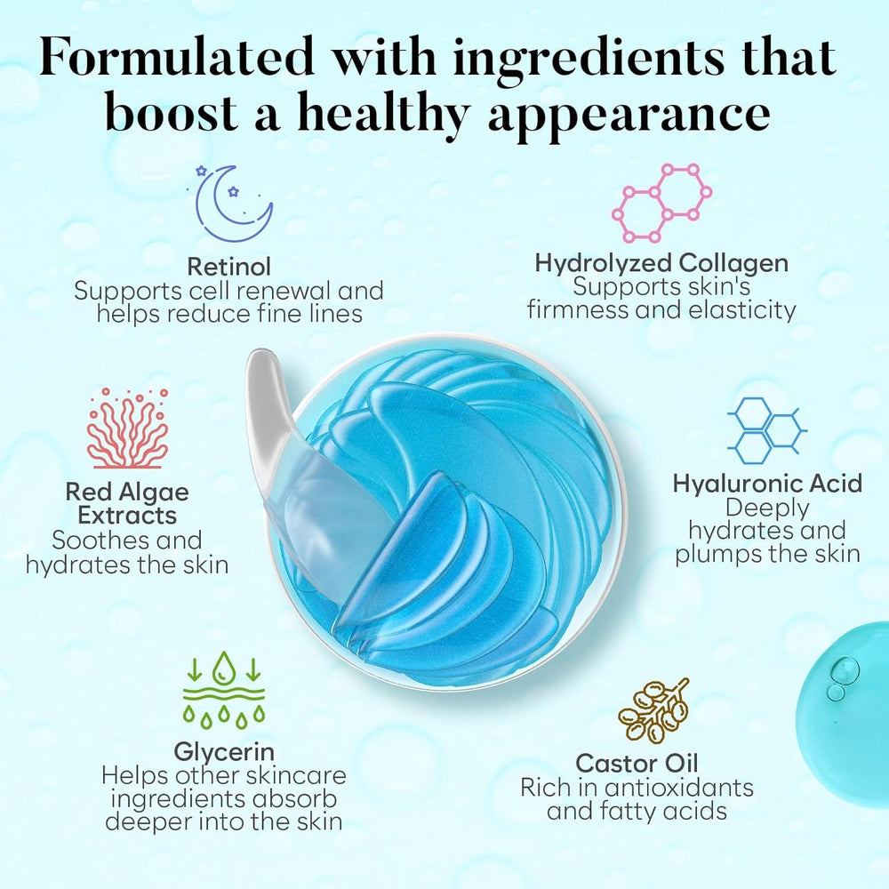 BLOOMORA open jar with neatly stacked hydrogel patches, easy access