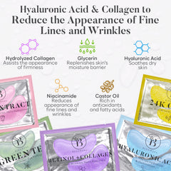 BLOOMORA patch close-up texture highlighting soothing hydrogel