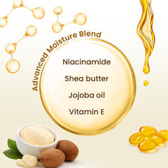 BLOOMORA creamy serum texture on hand showing nourishment