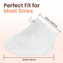 BLOOMORA foot beside ruler showing fit and size suitability benefit