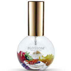 Blossom front bottle showing mandarin orange scent and floral infusion benefits