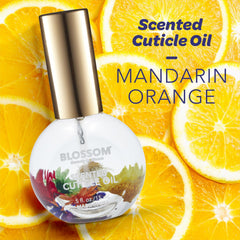 Blossom roller-top applicator detail for precise, no-mess cuticle hydration