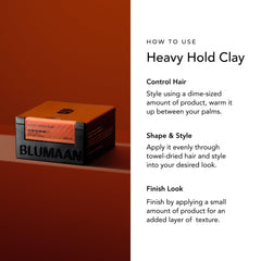 BluMaan clay lifting roots to demonstrate added volume and long hold