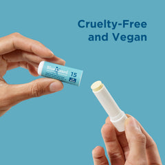 Blue Lizard tube held in hand to show pocket-friendly scale