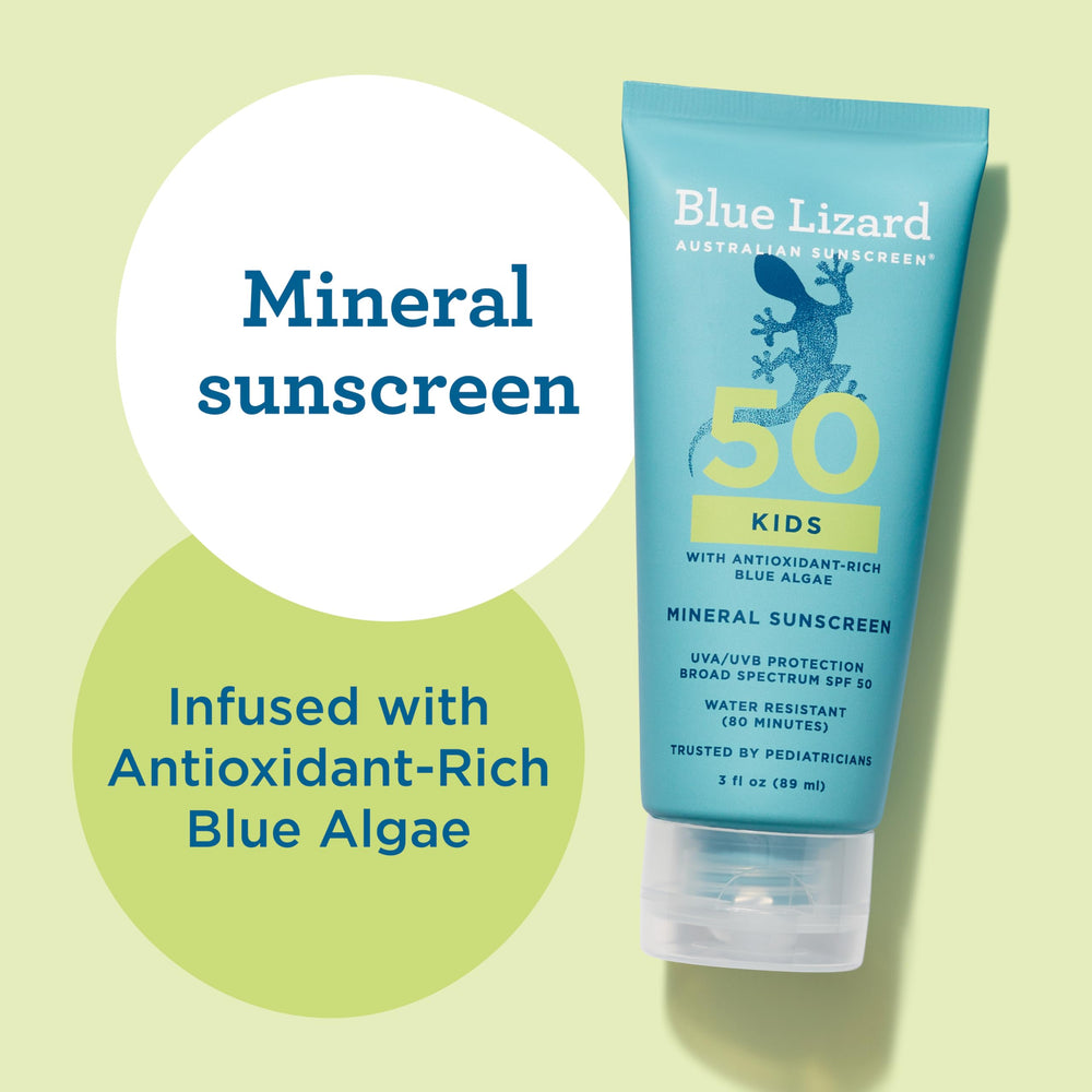 Blue Lizard Blue Algae ingredient visual highlighting antioxidant benefit