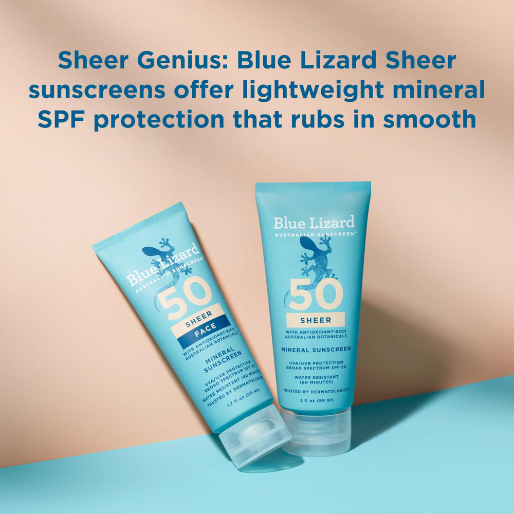Blue Lizard worn in outdoor setting illustrating daily sun-safe protection benefit
