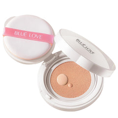BLUE LOVE front compact showing sleek packaging and portability benefit