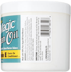 Blue Magic argan oil texture close-up highlighting smooth application