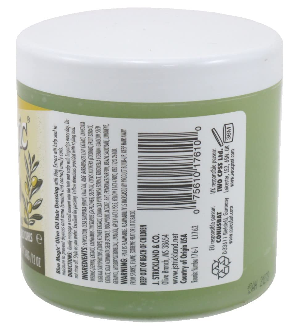 Blue Magic creamy dressing texture close-up highlighting smooth consistency for effortless application