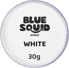 Blue Squid front packaging showing white single cake and clear pan for quick identification and value