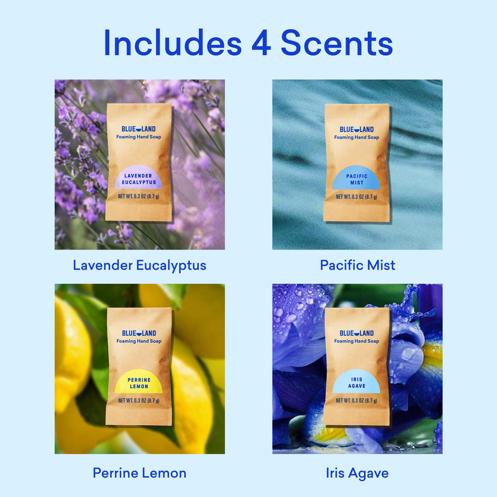 BLUELAND product label showing certifications and ingredient transparency benefit