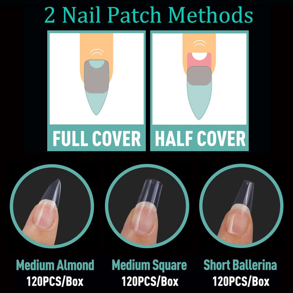 BlueZOO ballerina style on fingers highlighting tapered shape and salon look benefit