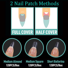 BlueZOO ballerina style on fingers highlighting tapered shape and salon look benefit