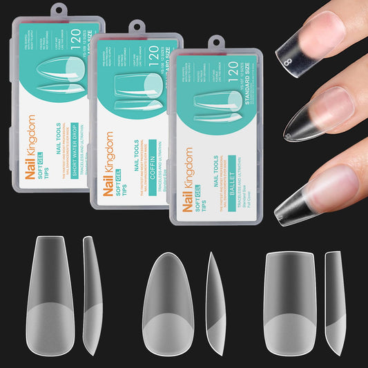 BlueZOO front packaging showing 3-shape clear matte kit for versatile looks