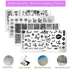 BlueZOO plate close-up leopard and snakeskin patterns for bold accent nails